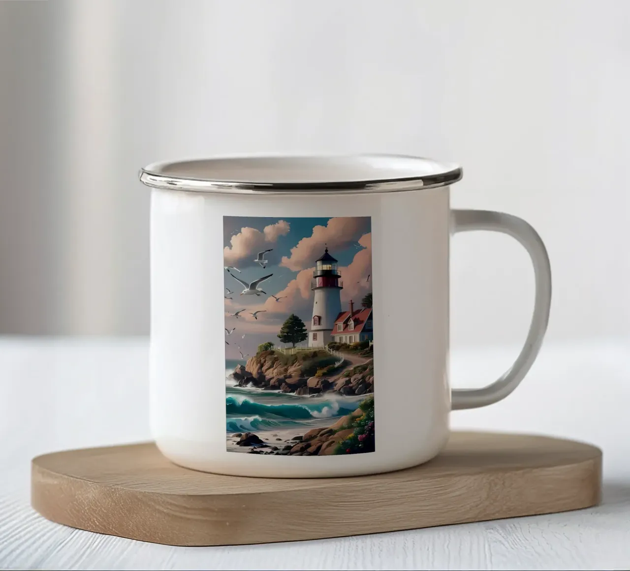 Poster tazza in smalto da Kadynce