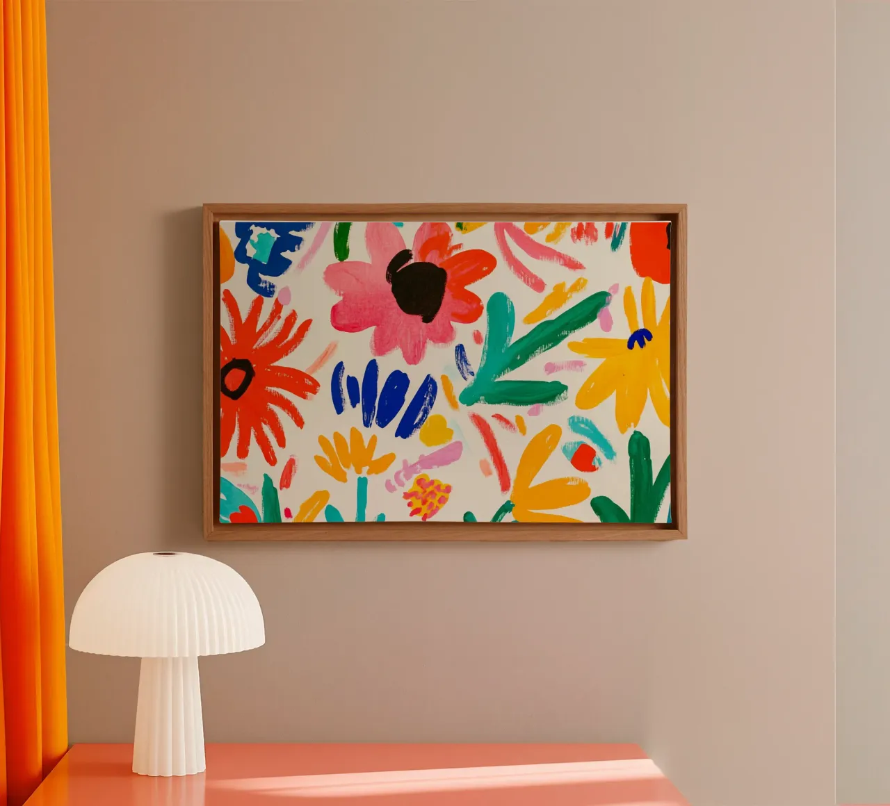 Buon giardino fiorito Henri Matisse tela con Cornice a cassetta da Modern Muse