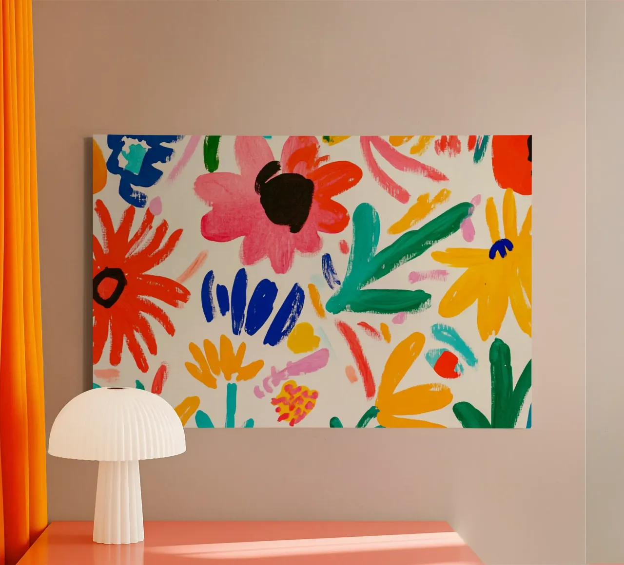 Buon giardino fiorito Henri Matisse tela con Cornice a cassetta da Modern Muse