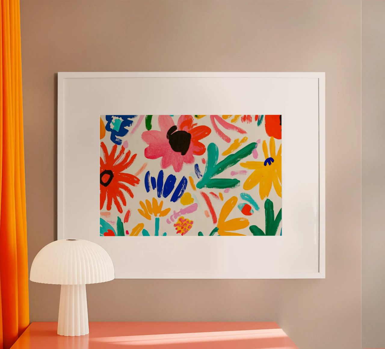 Happy Henri Matisse Flower Garden poster by Modern Muse