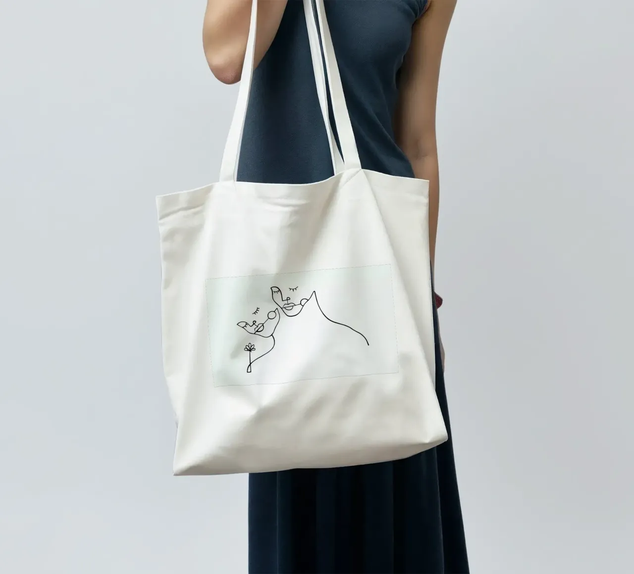 Lovers borsa in juta da Ninhol