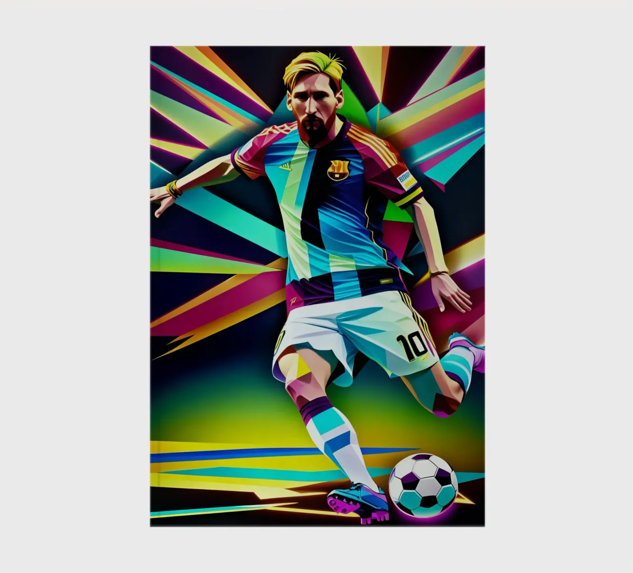 Messi with the ball notebook by BONANZA
