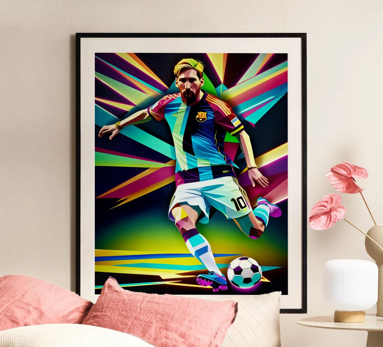 Messi avec le ballon poster de BONANZA