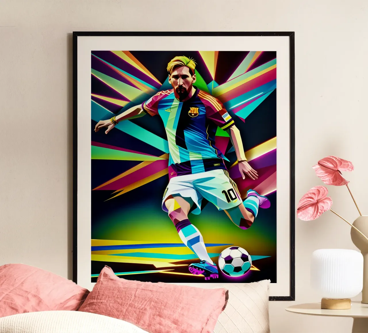 Messi con la palla poster da BONANZA