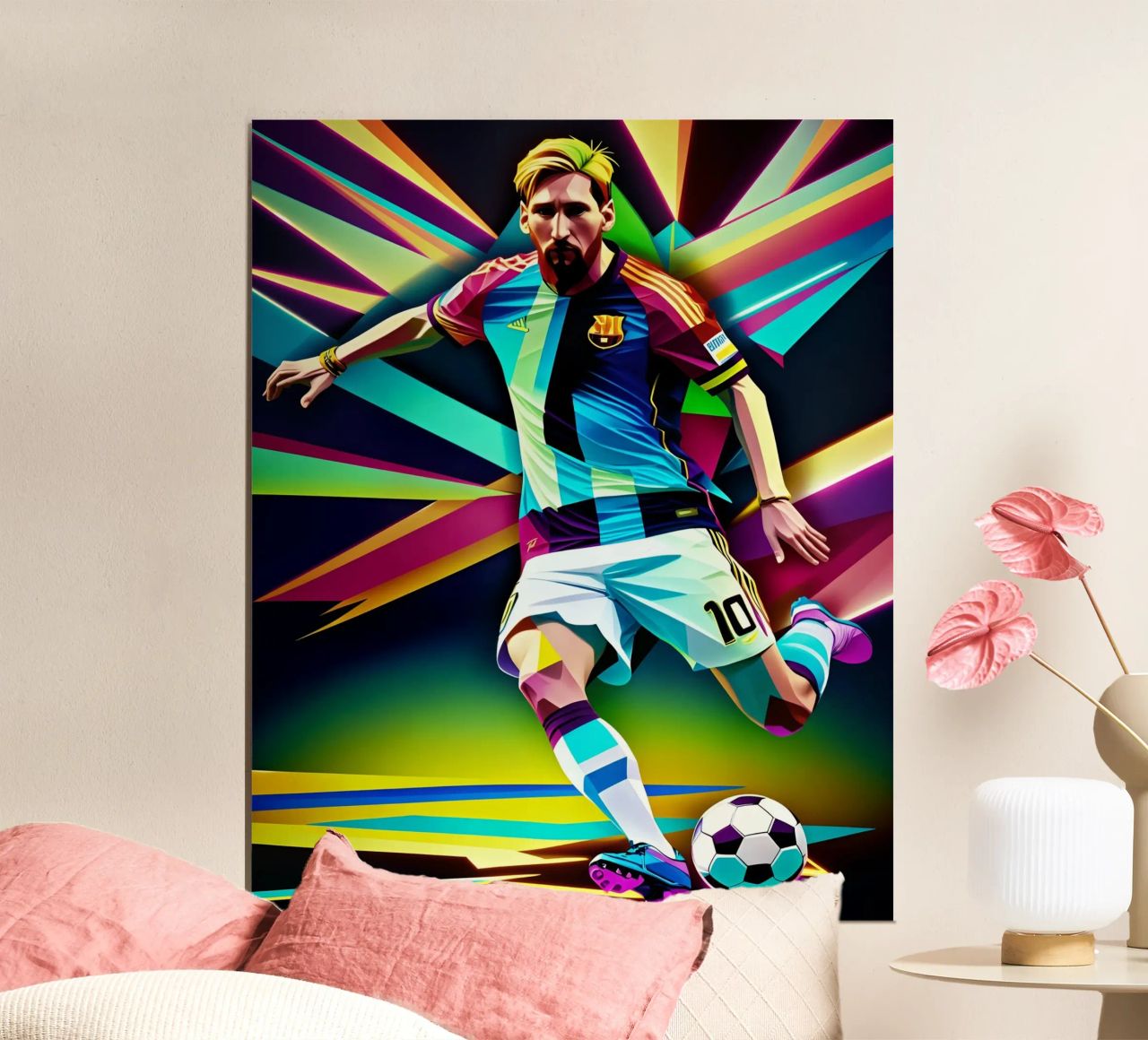 Messi avec le ballon poster de BONANZA