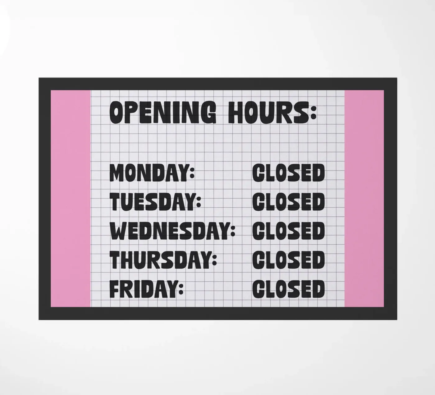 Opening Hours zerbino da TheGrumpyHomeDecor