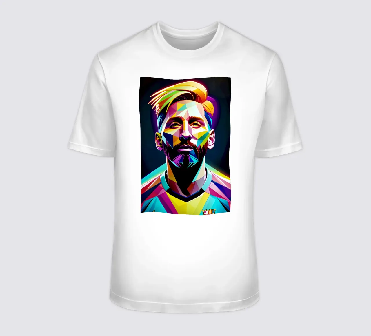 Messi ritratto al neon wpap t-shirt da BONANZA