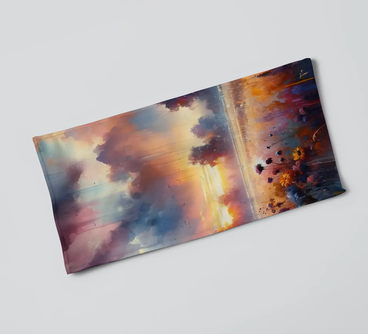 Das flüsternde Licht der Morgendämmerung Handtuch von Chromatic Fusion Studio