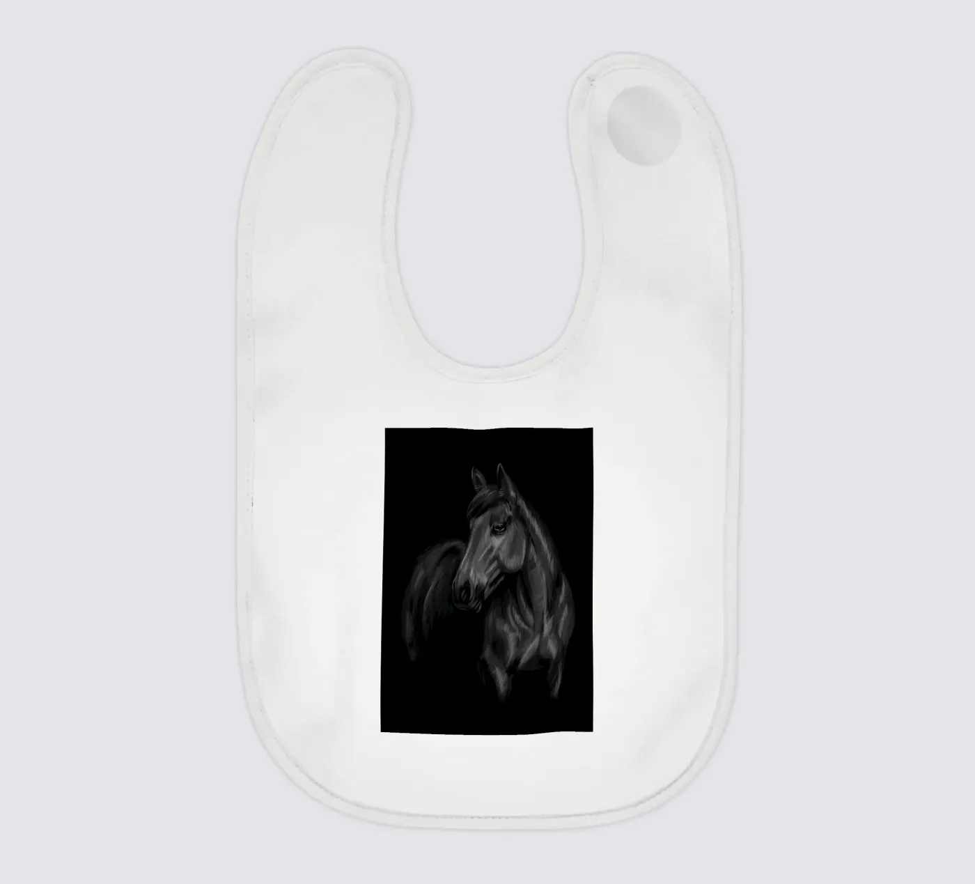 Horse baby bib by Delaplane