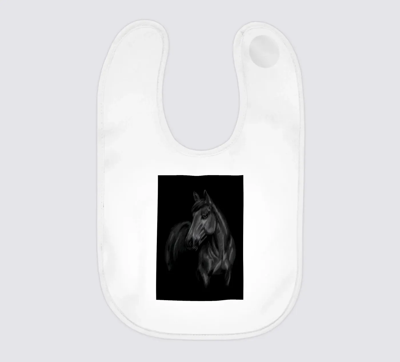 Horse baby bib by Delaplane
