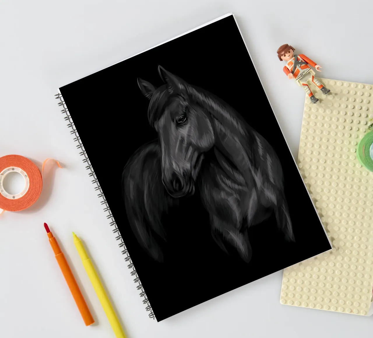Horse spiral notebook by Delaplane