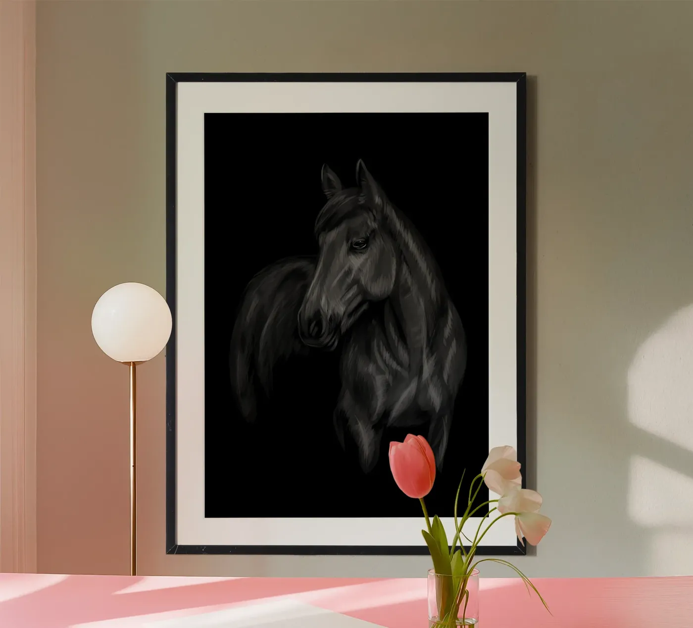 Pferd Poster von Delaplane
