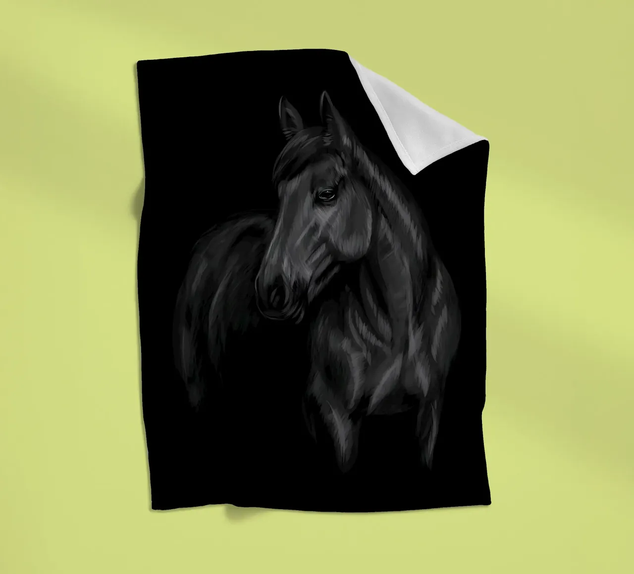 Horse fleece blanket by Delaplane