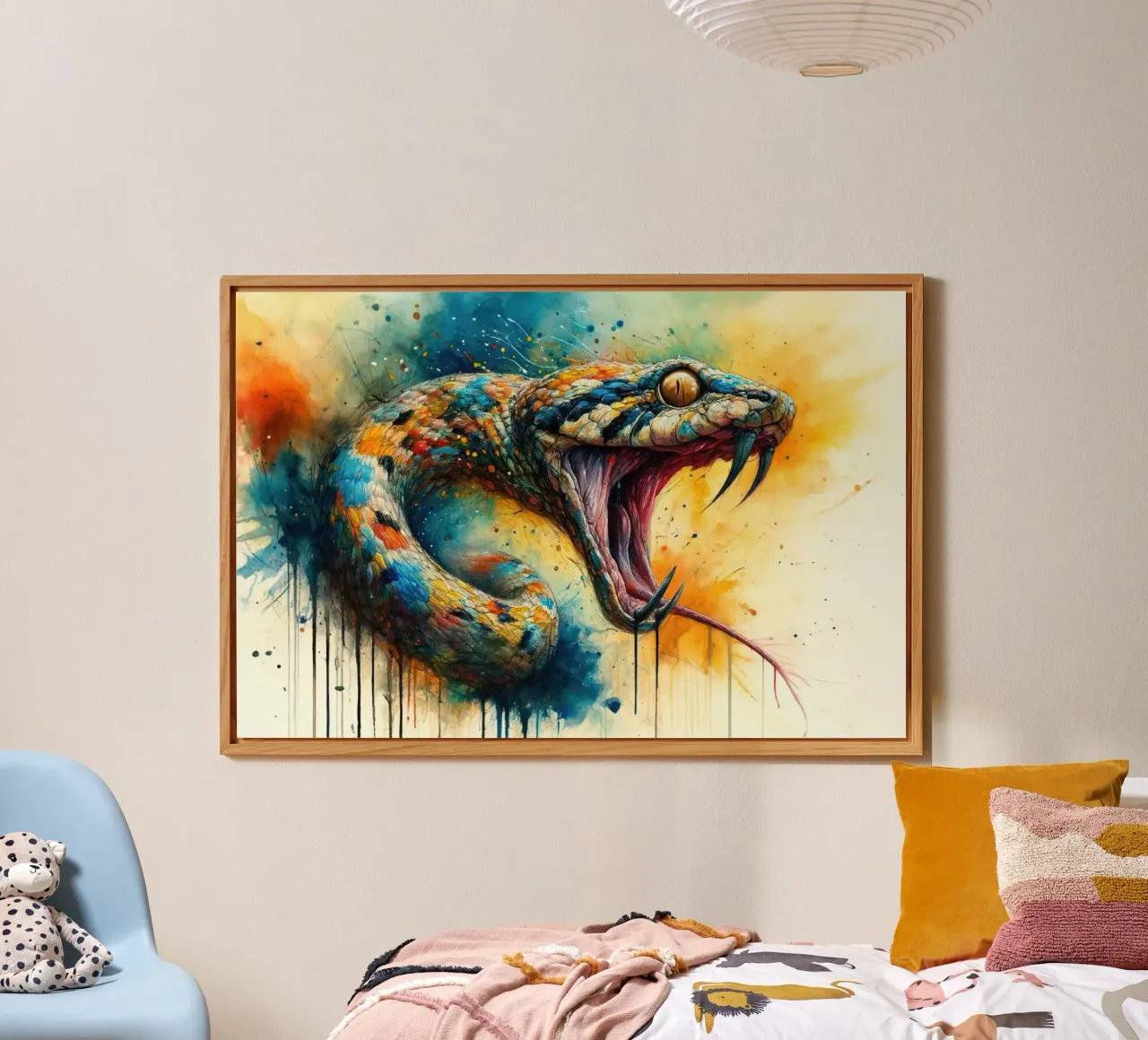 Sguardo predatorio scatenato alluminio dibond da Chromatic Fusion Studio