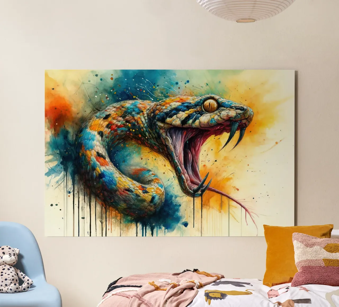 Sguardo predatorio scatenato alluminio dibond da Chromatic Fusion Studio