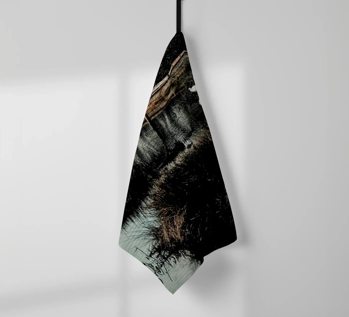 Solitude tea towel by Ingrid Beddoes
