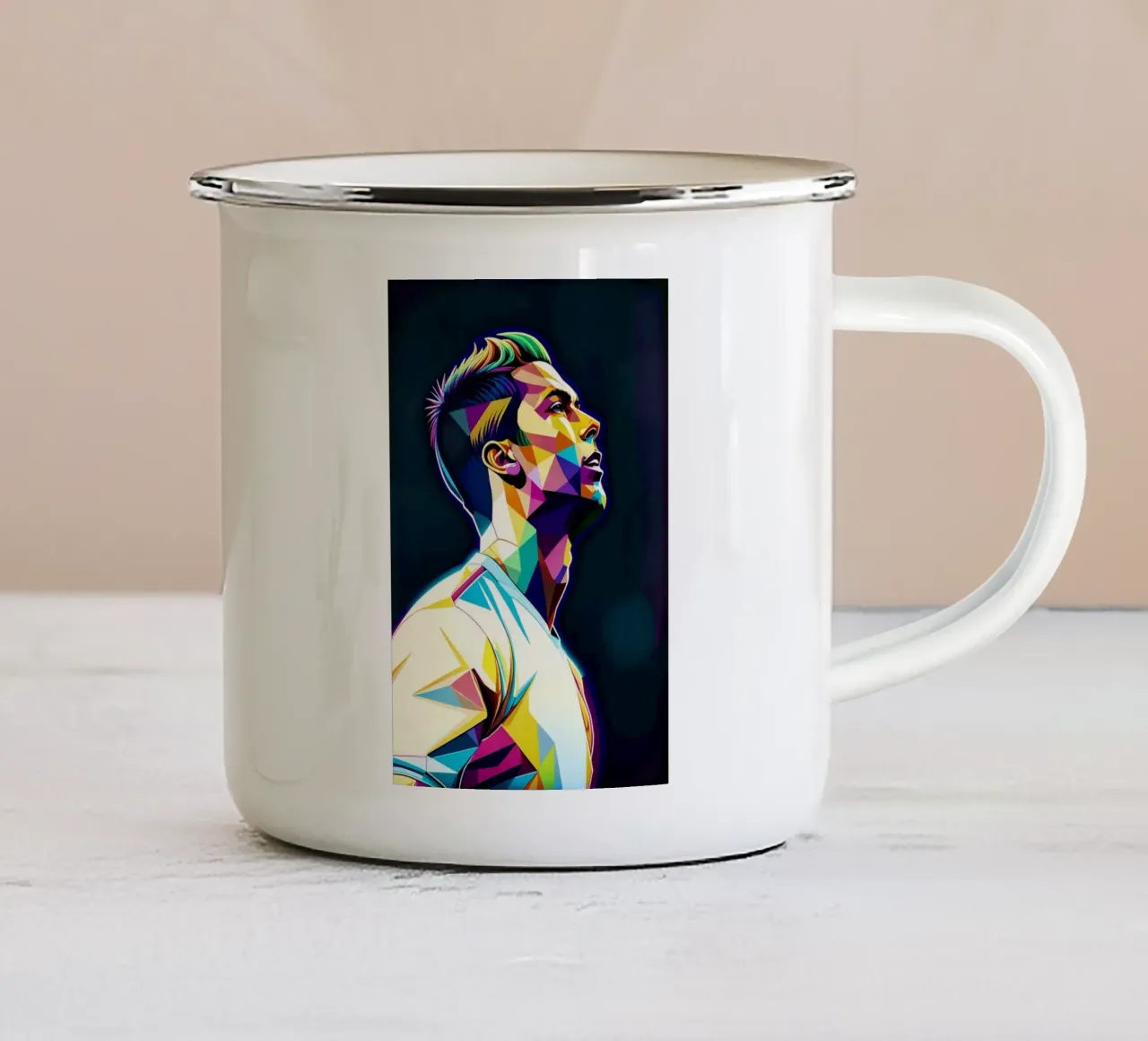 Cristiano Ronaldo neon wpap tazza in smalto da BONANZA