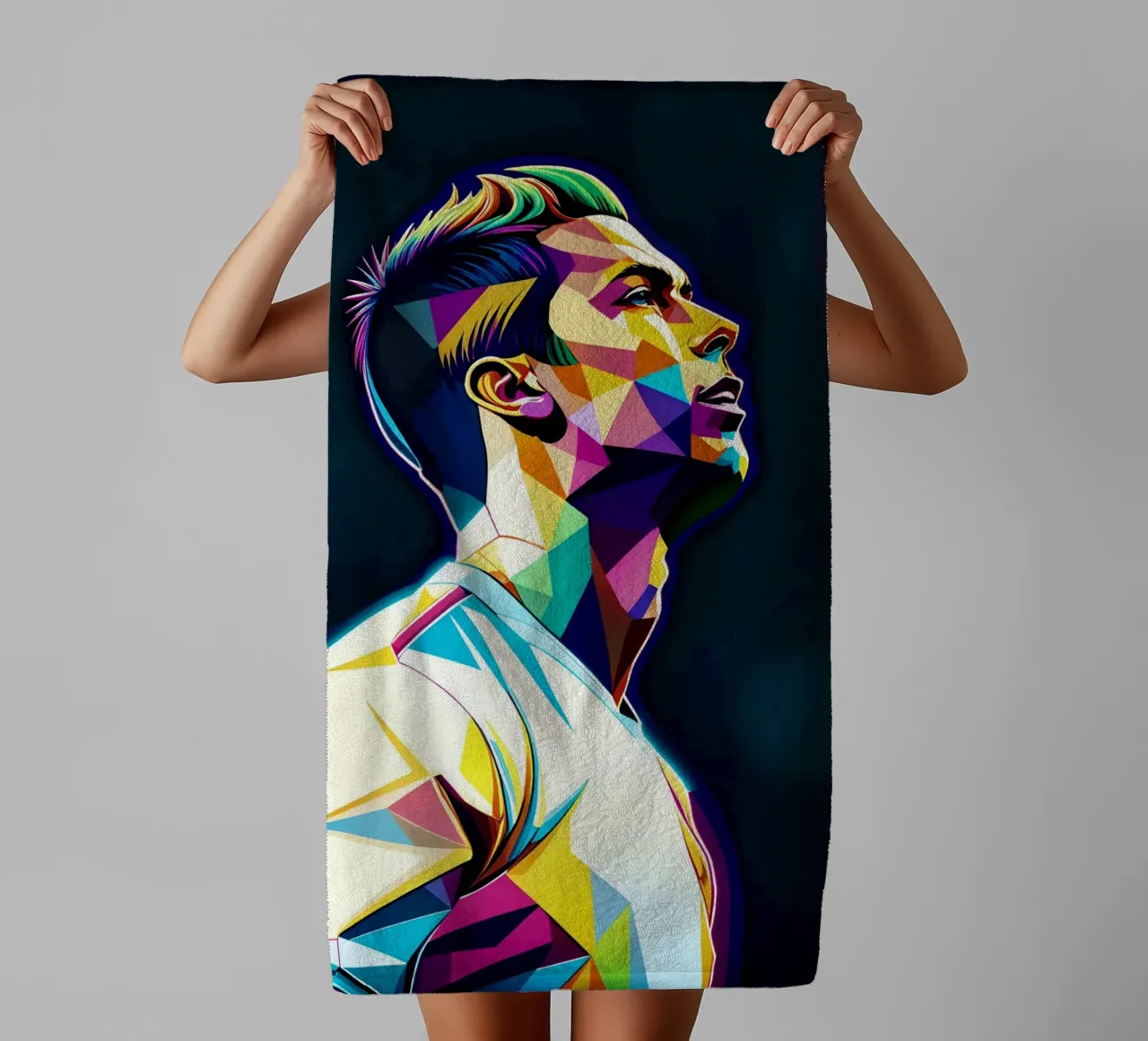 Cristiano Ronaldo neon wpap asciugamano da bagno da BONANZA