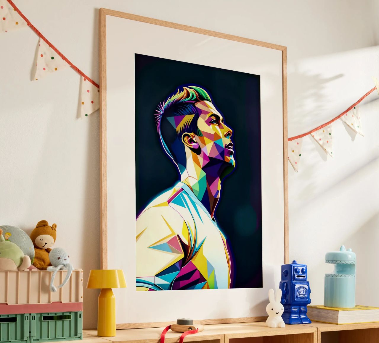 Cristiano Ronaldo neon wpap Poster von BONANZA