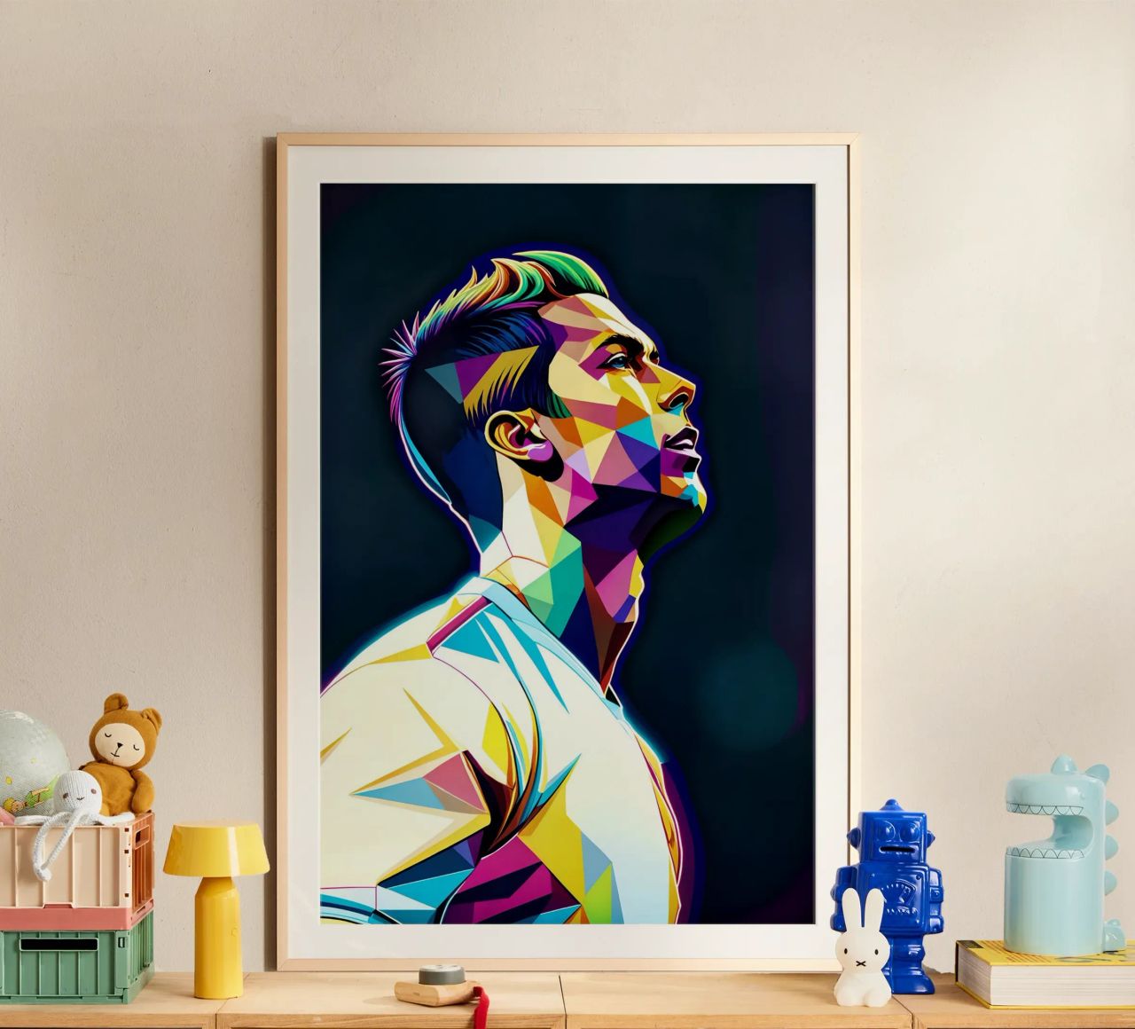 Cristiano Ronaldo neon wpap Poster von BONANZA