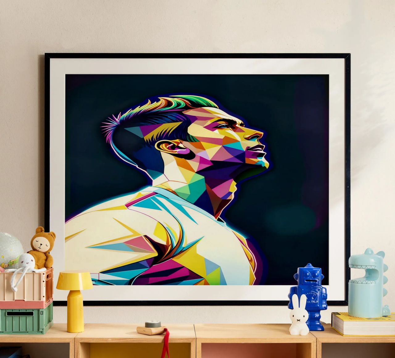 Cristiano Ronaldo neon wpap Poster von BONANZA