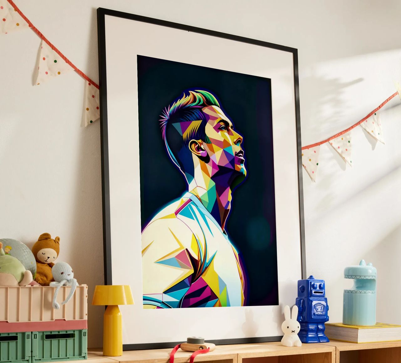 Cristiano Ronaldo neon wpap Poster von BONANZA