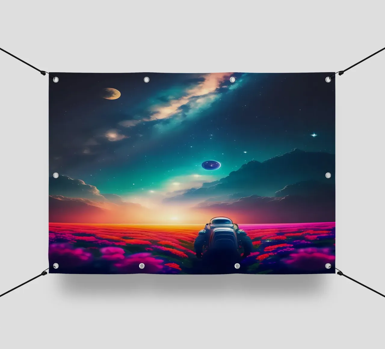 Paesaggio galattico telo in pvc da Mikesell