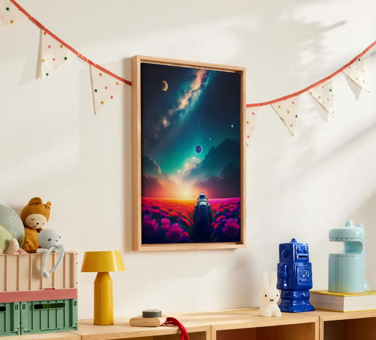 Galaxy Landscape canvas by Mikesell