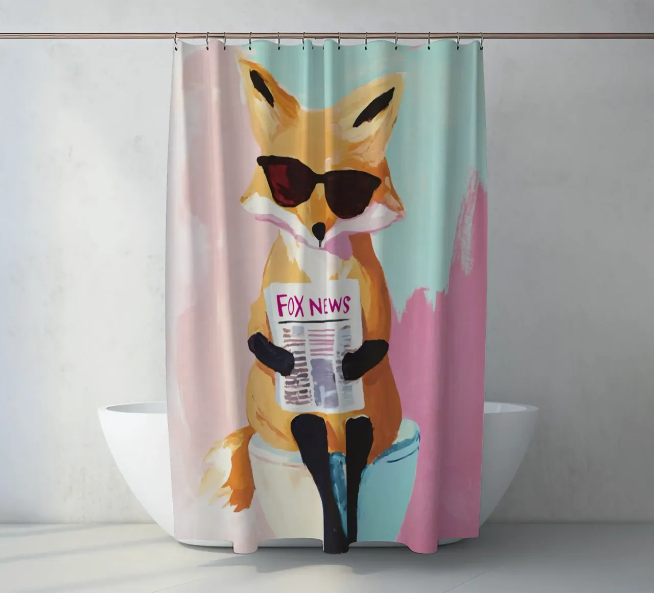 Fox News Break tenda da doccia da Modern Muse