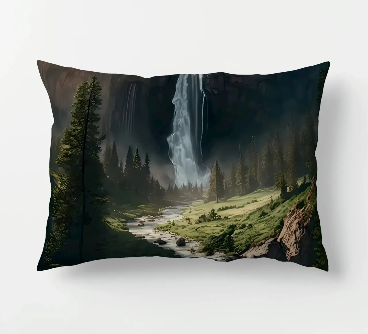 Cascata nella natura della foresta cuscino da Ginnery
