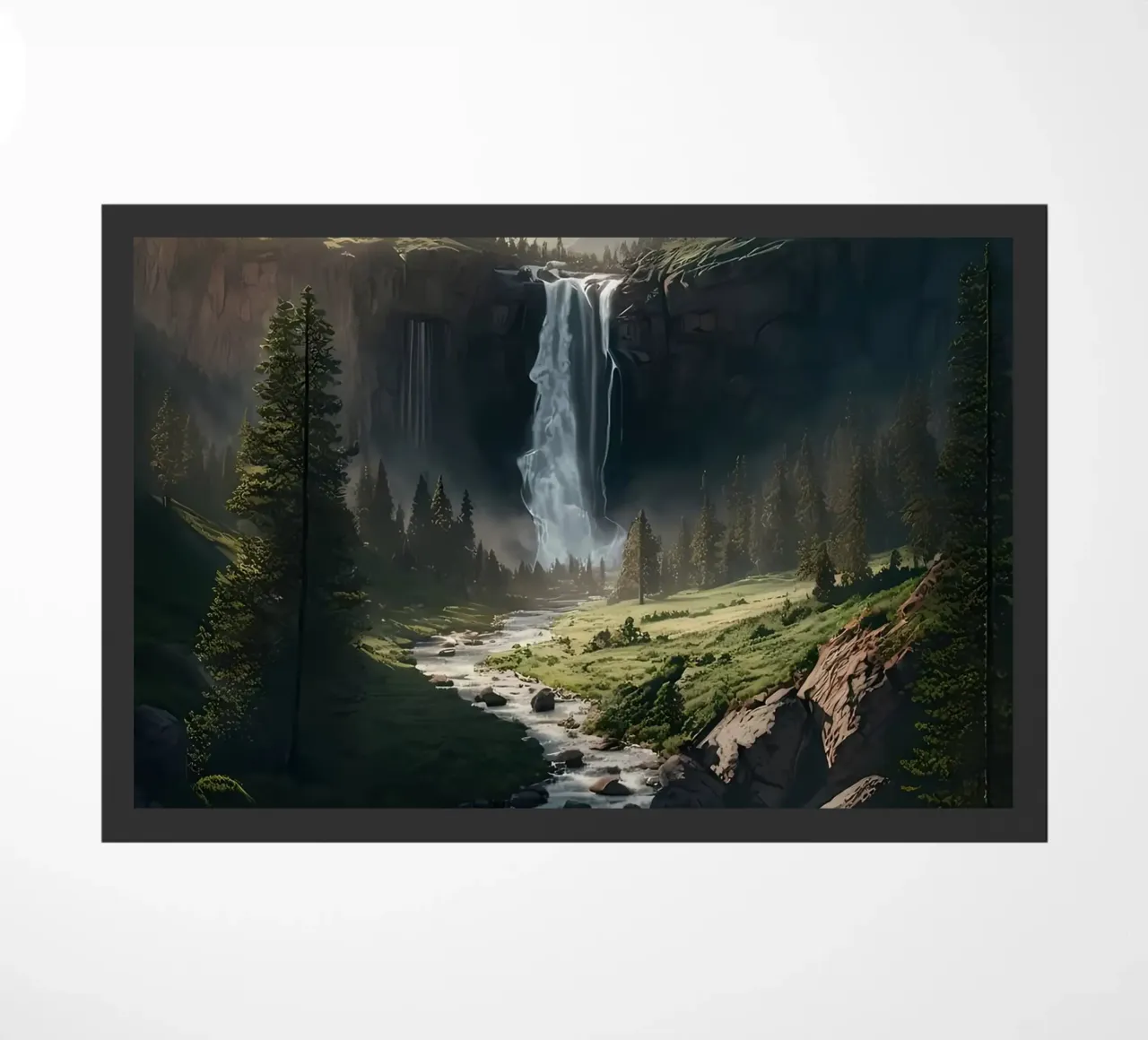 Cascata nella natura della foresta zerbino da Ginnery