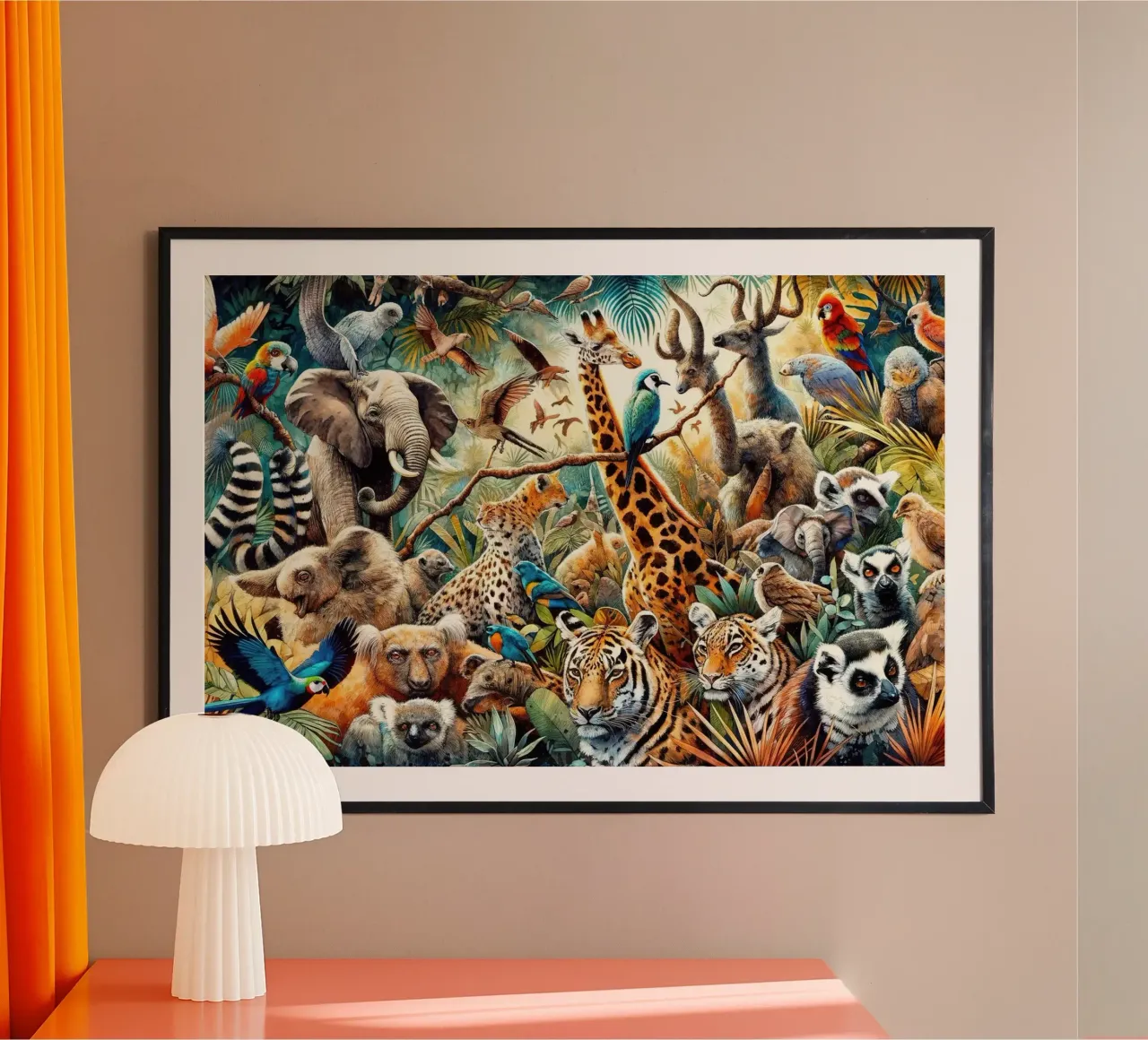 Jungle Symfonie poster van Chromatic Fusion Studio