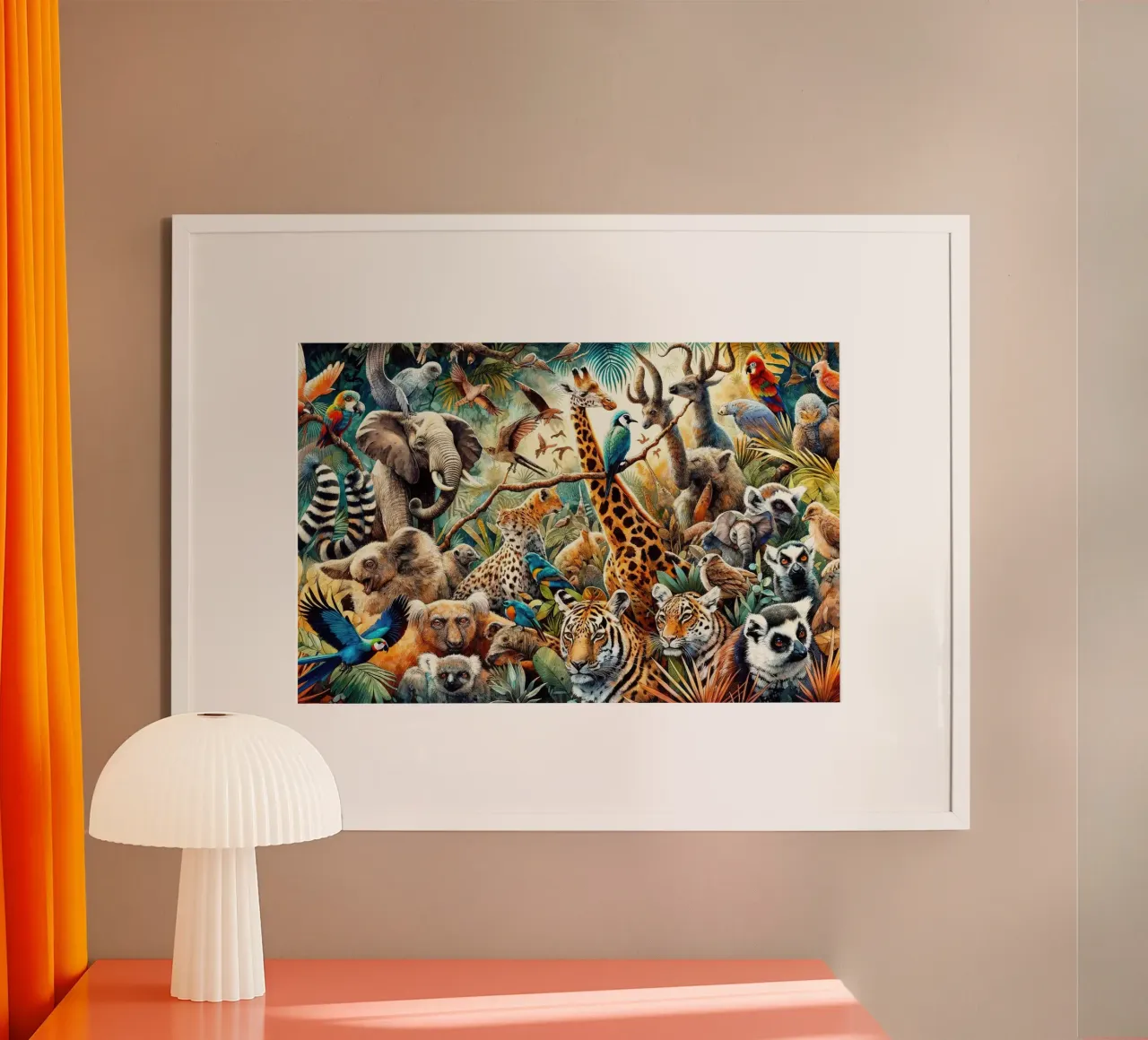Jungle Symfonie poster van Chromatic Fusion Studio