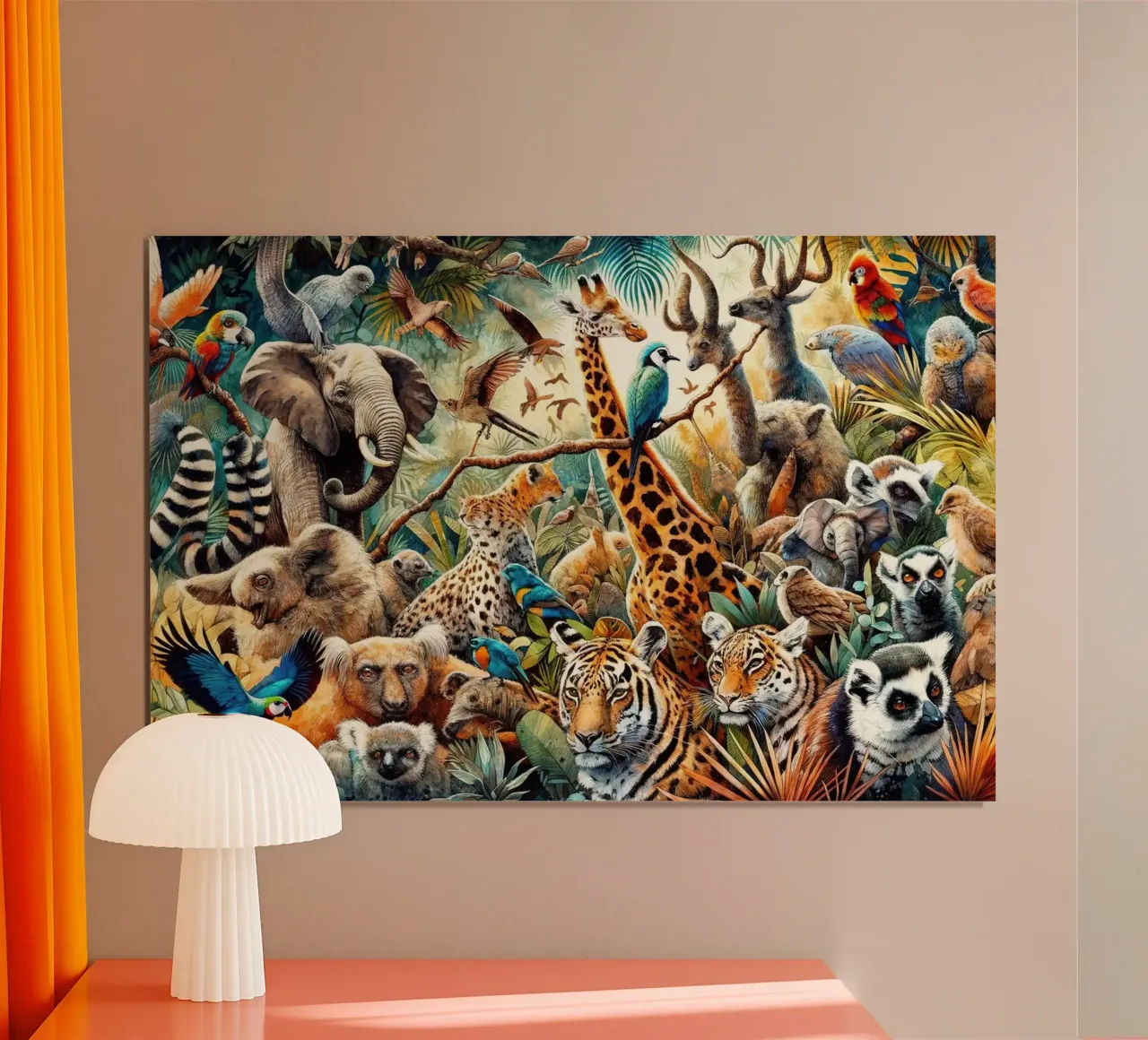 Jungle Symfonie poster van Chromatic Fusion Studio