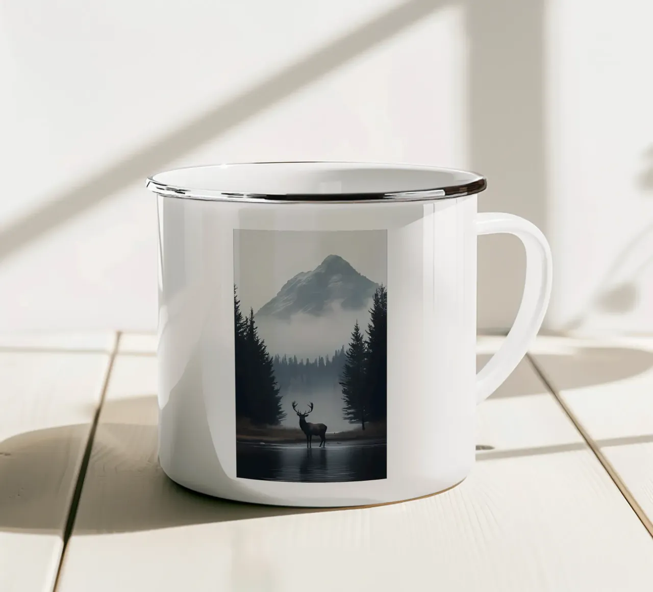Poster minimalista 184 tazza in smalto da Kadynce