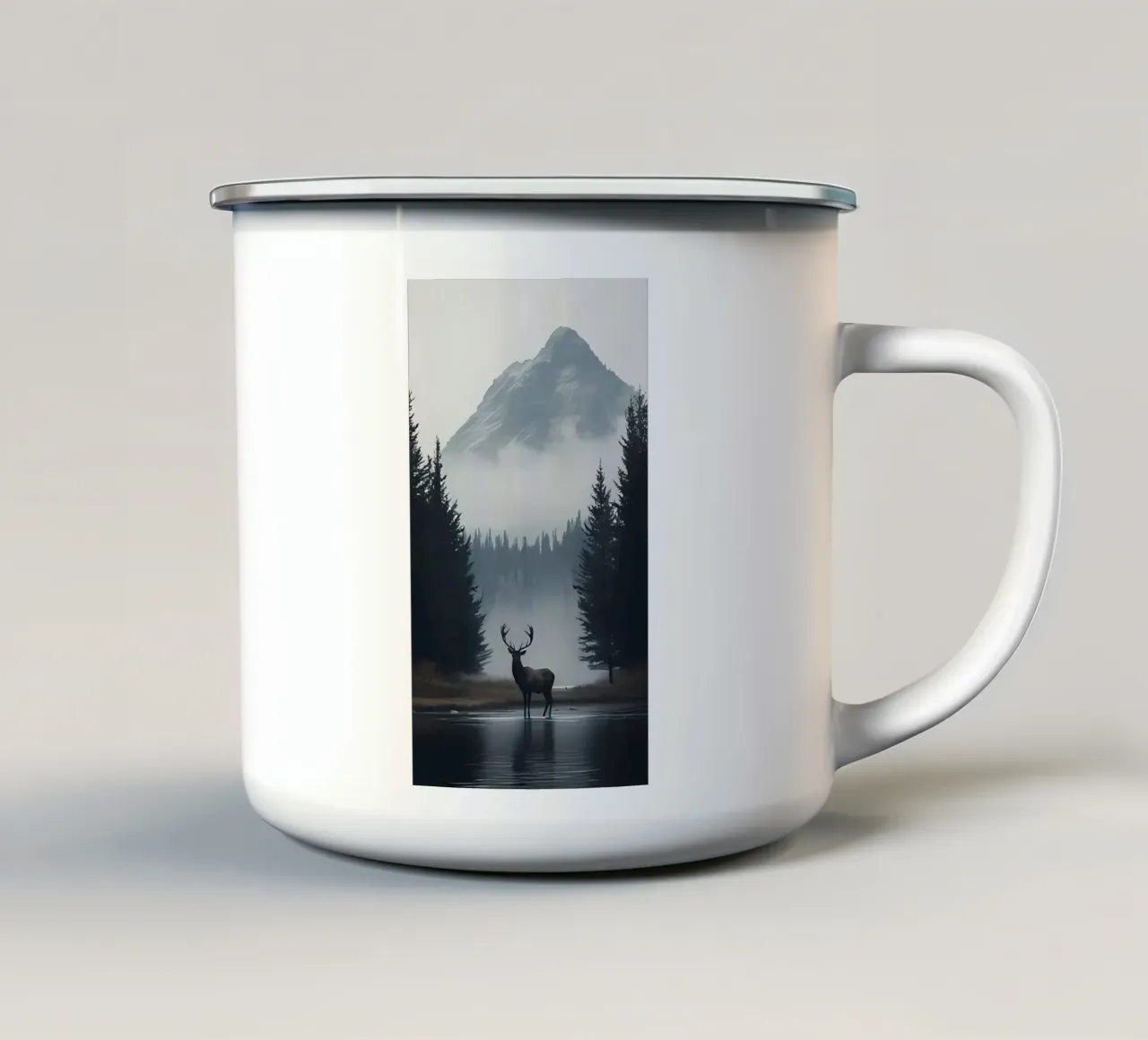Poster minimalista 184 tazza in smalto da Kadynce