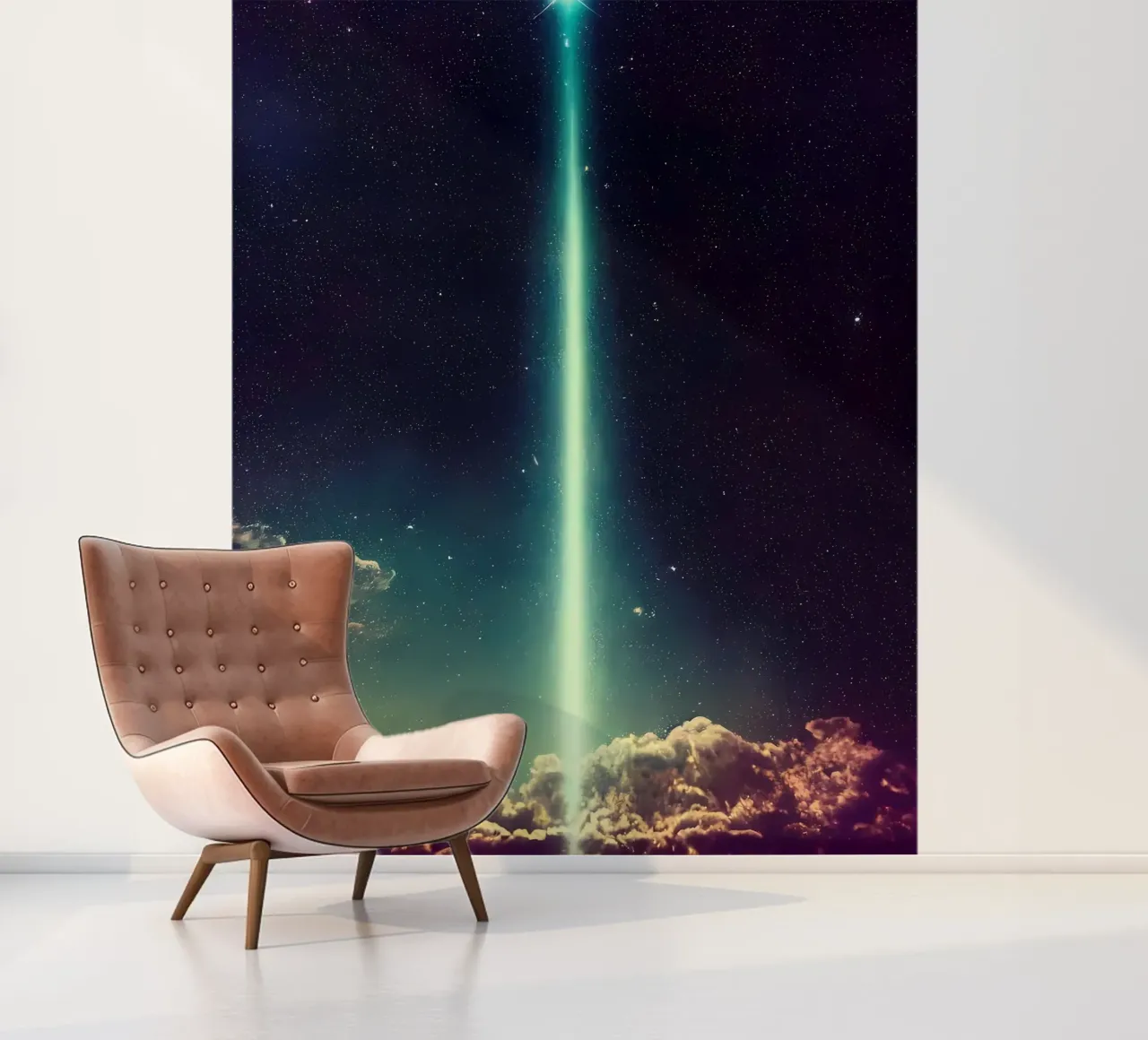 Galaxie-Landschaft Fototapete von Mikesell