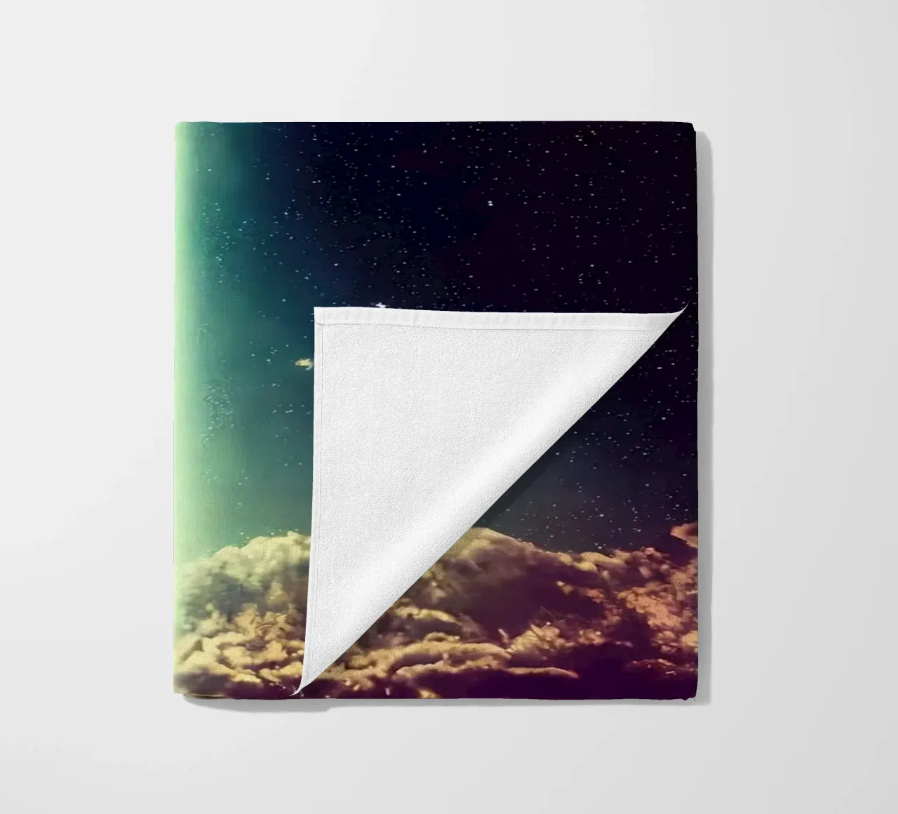 Galaxy Landscape beach towel by Mikesell