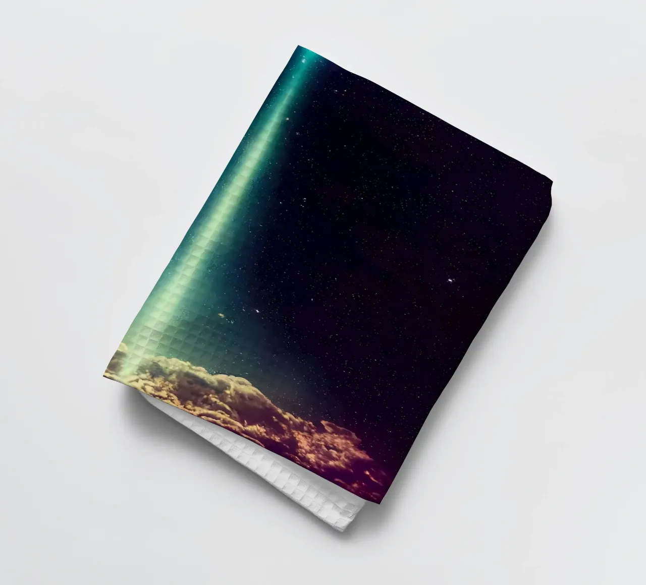Galaxy Landscape tea towel by Mikesell