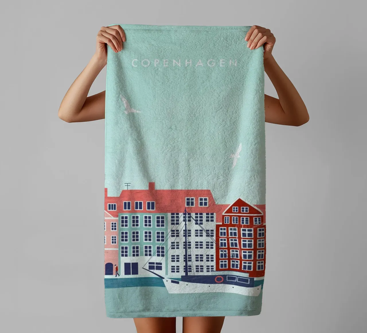 Copenaghen asciugamano da bagno da Katinka Reinke