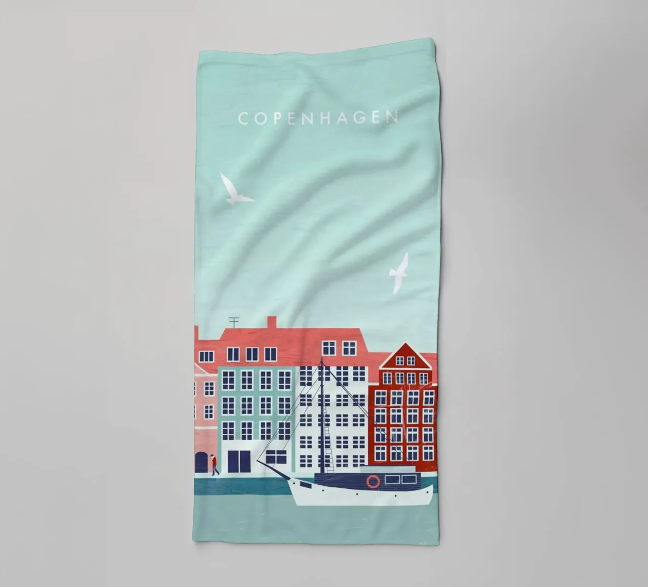 Copenaghen asciugamano da bagno da Katinka Reinke