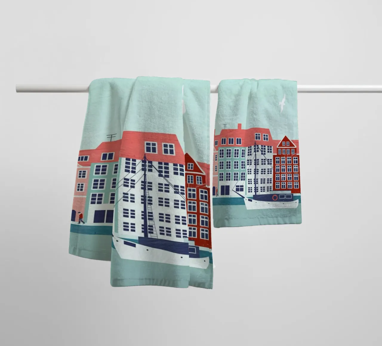 Copenaghen asciugamano da bagno da Katinka Reinke