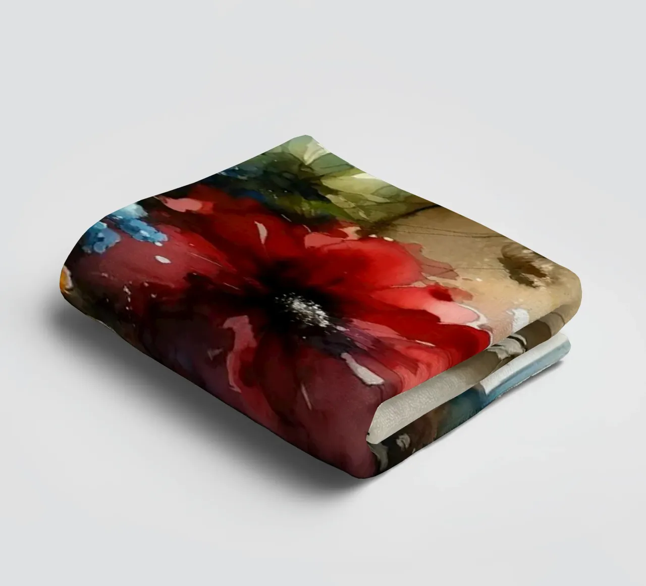 Etherische bloemsymfonie badhanddoek van Chromatic Fusion Studio
