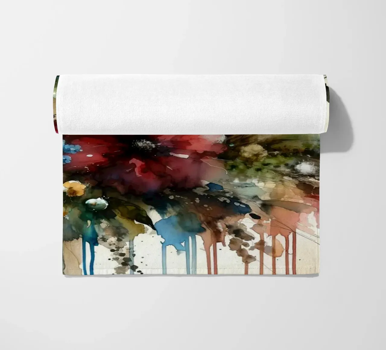 Etherische bloemsymfonie strandhanddoek van Chromatic Fusion Studio