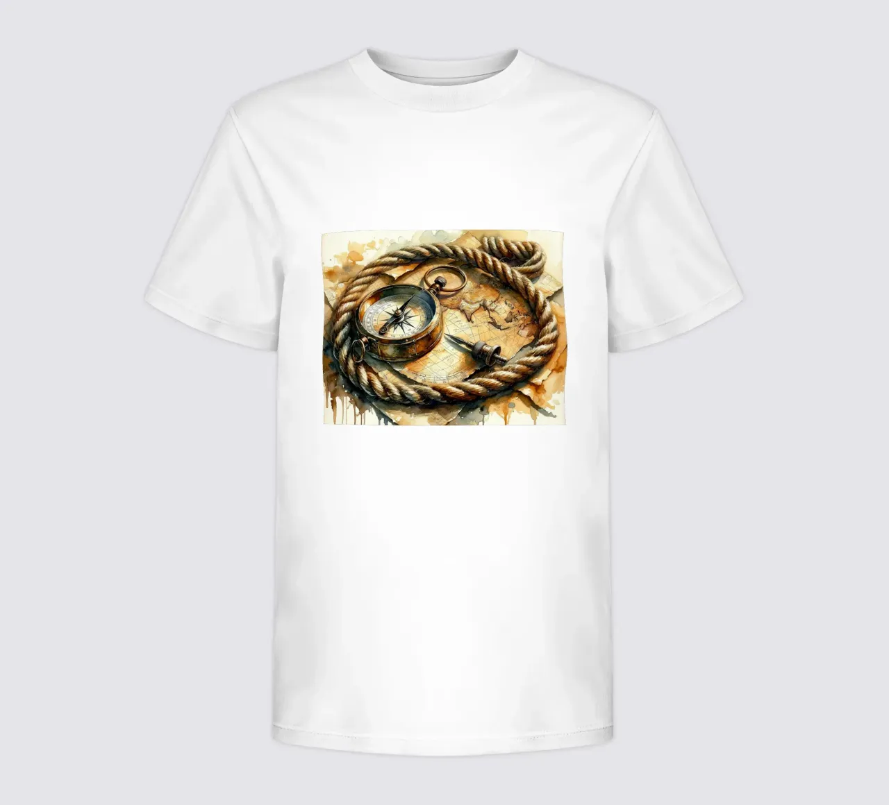 Guiding Compass on a Journey Through Time kids t-shirt by Chromatic Fusion Studio