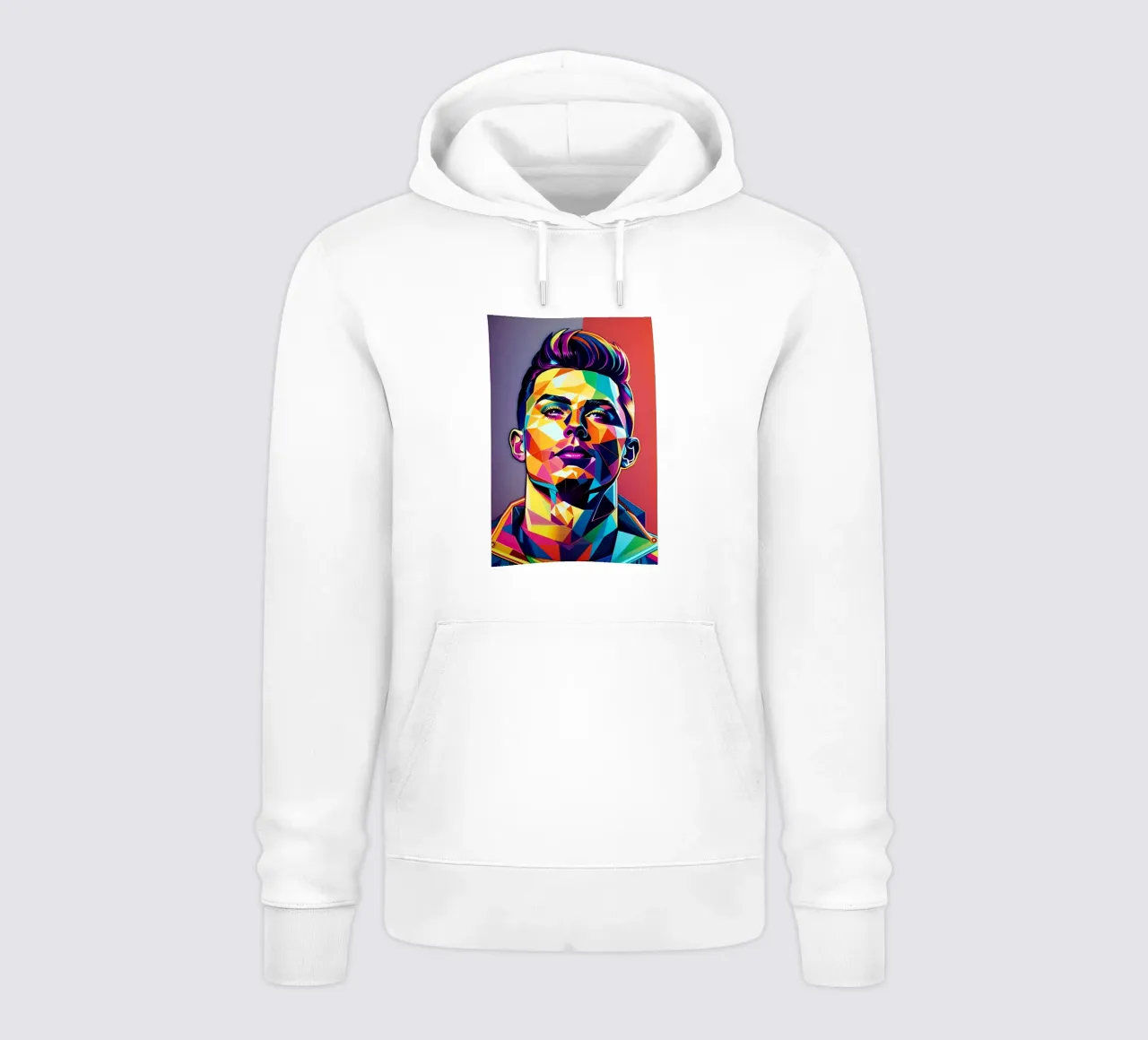 Cristiano Ronaldo pop art neon felpa con cappuccio da BONANZA