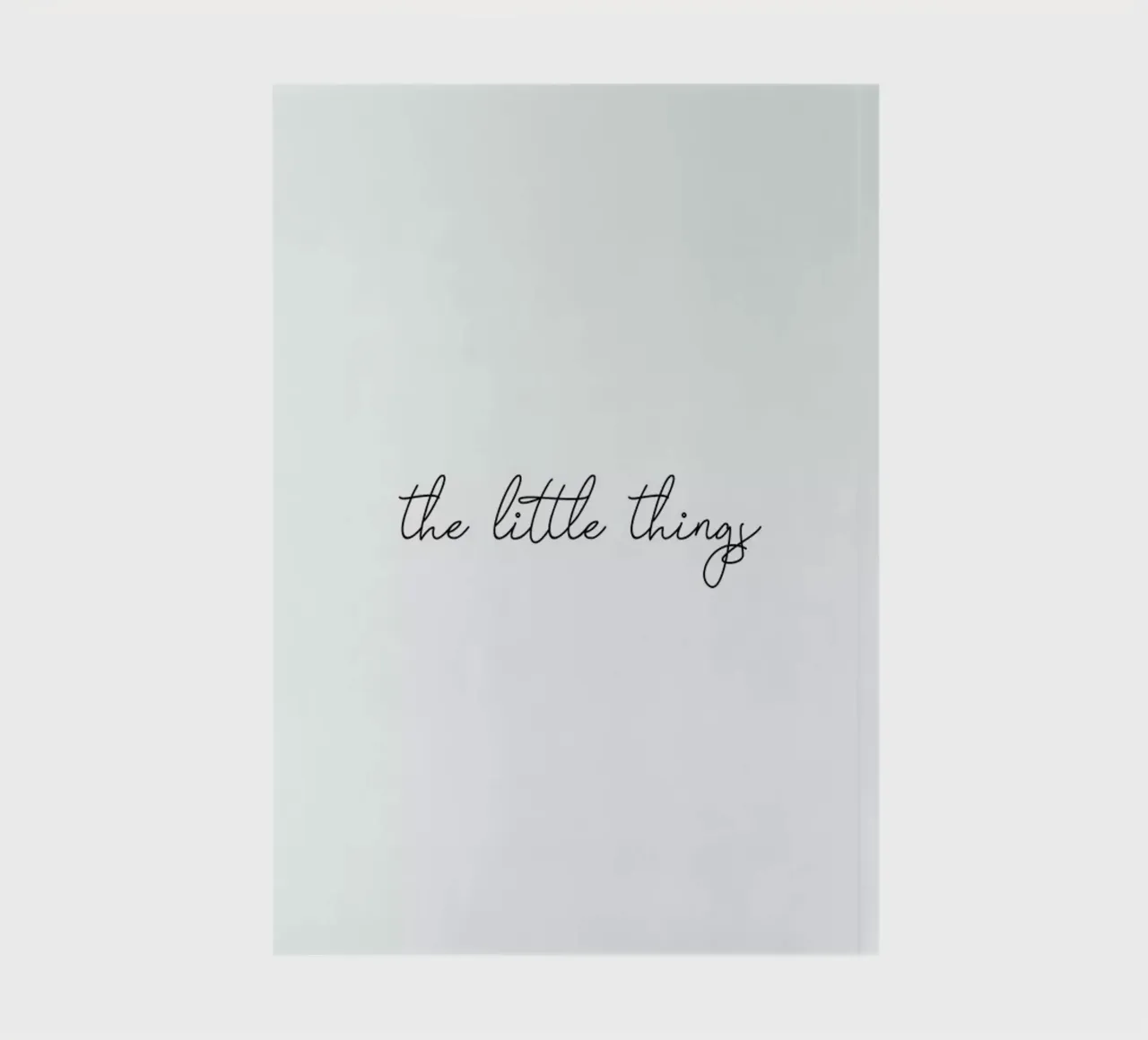 THE LITTLE THINGS notebook by Ayleen