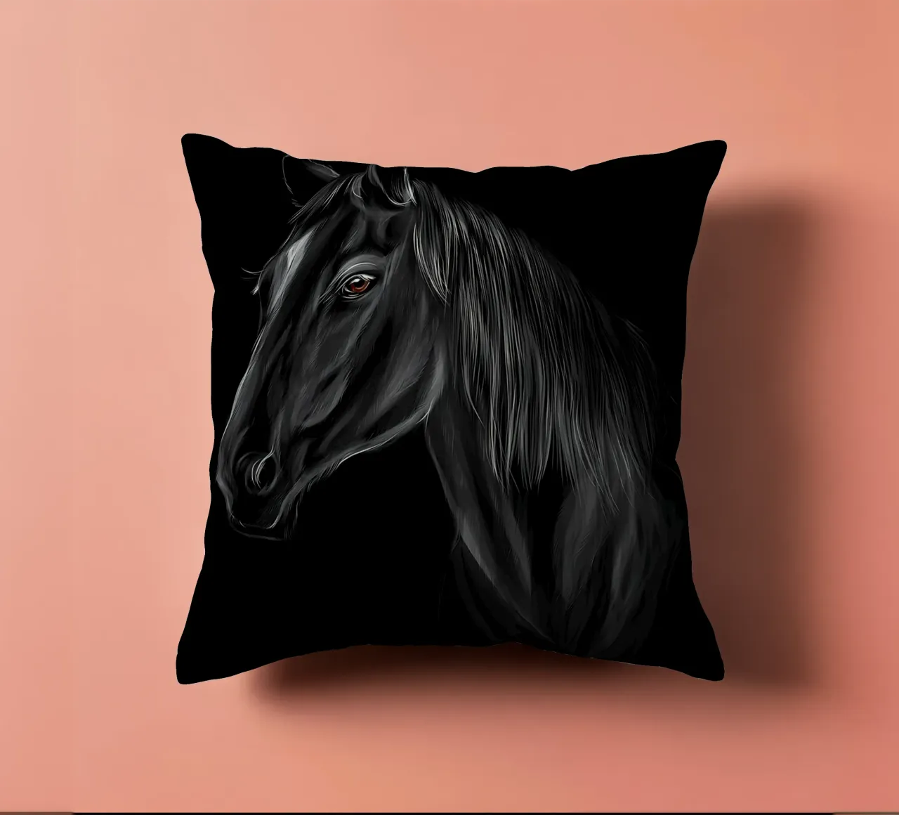 Horse decorative cushion by Delaplane
