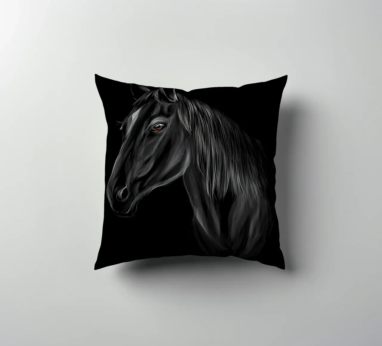 Horse decorative cushion by Delaplane