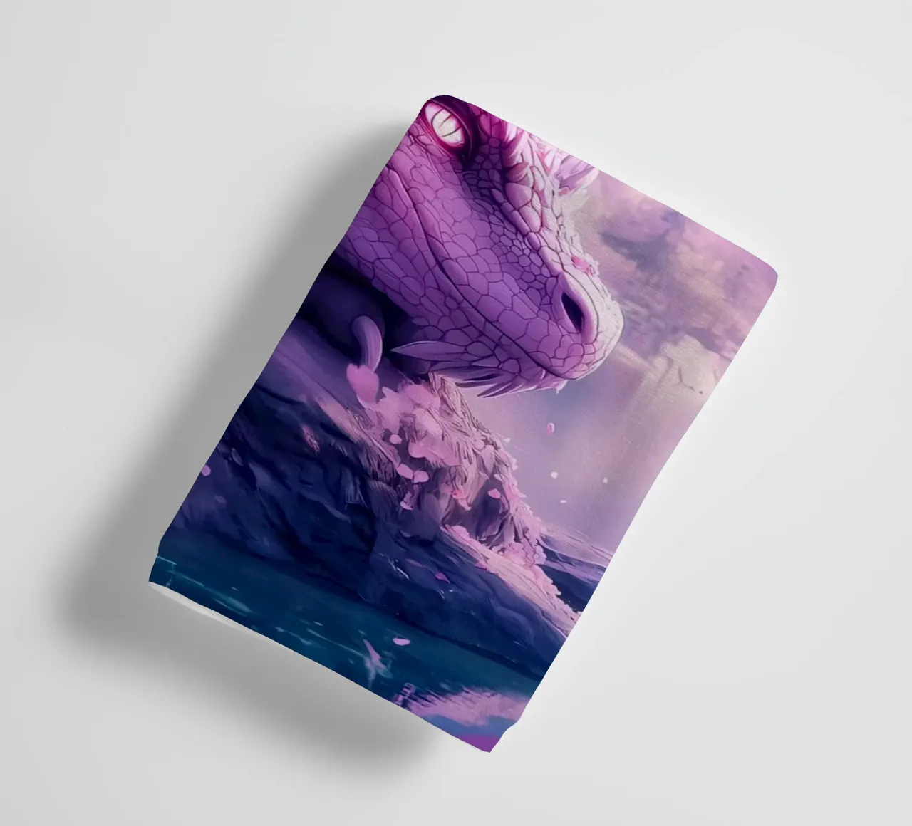 Drago in fiore di ciliegio asciugamano da bagno da Ginnery